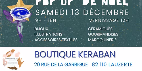 Pop Up de No\u00ebl \u00e0 Lauzerte - March\u00e9 de cr\u00e9ateur.ices