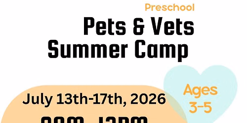 Preschool Pets & Vets Camp