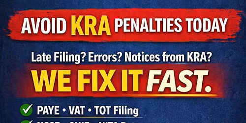 June 30 Tax filing Deadline in Kenya. Free Compliance checks and filing support for ITC, VAT, PAYE,