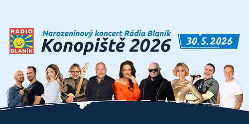 Konopi\u0161t\u011b 2026: Narozeninov\u00fd koncert R\u00e1dia Blan\u00edk