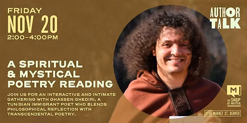 A Spiritual and Mystical Poetry Reading with Ghassen Ghediri