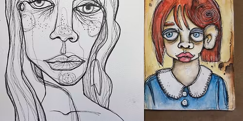 Funky Faces Art class