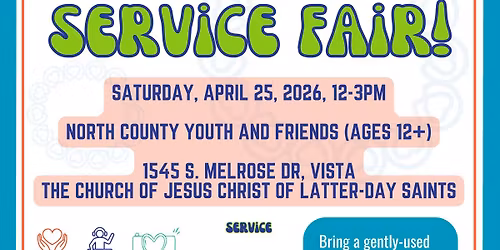 2026 North County Global Youth Service Day Service Fair!