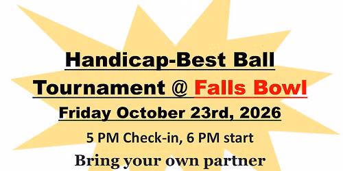 Handicap Best ball Bowling Tournament 