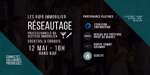 Cocktail & croquis - R\u00e9seautage immobilier