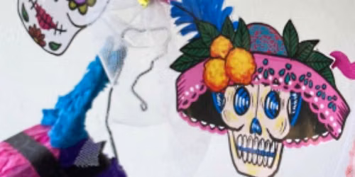 Let\u2019s Craft! Sugar Skull Banner in Little Red Schoolhouse (Sensory Friendly)