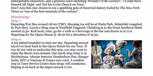 My Fair Lady \u2013 Sydney Spectacular