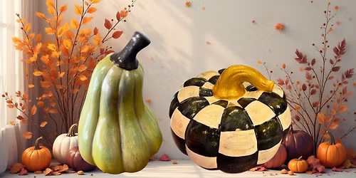 Ceramic Pumpkin or Gourd Painting at El Loco Social - Only $40 - November 19, 6:30pm