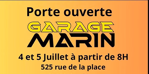 Porte ouverte du Garage Marin 