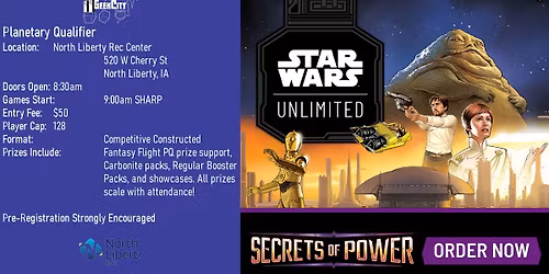 Geek City Star Wars Unlimited Planatary Qualifier