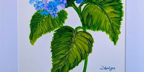 Workshop | Alcohol Ink Hydrangeas on Large Cardstock