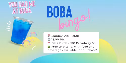 Boba Bingo! - FREE - FAMILY FRIENDLY