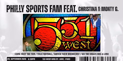 MNF with Christina & Monty G. at 551 West\u2014Lancaster, PA
