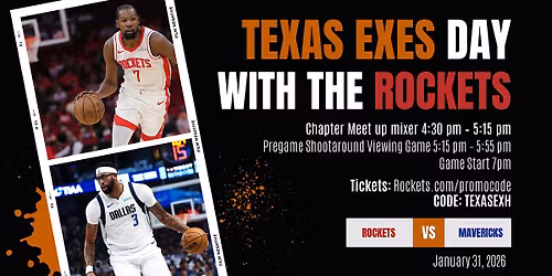 Texas Exes Day with the Houston Rockets!