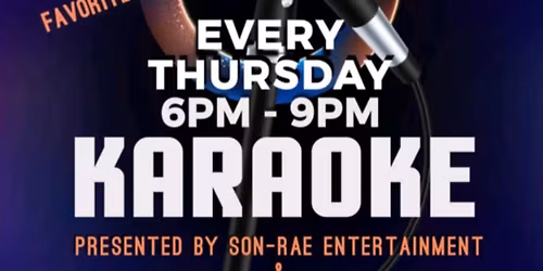 Son\u2600Rae\ud83c\udfa4KARAOKE THURSDAYS at CR\ud83c\udfc8SPORTS\ud83c\udf7bBAR in LEESBURG from 6-9PM with\ud83c\udf99DJ JEFF-fa-fa!