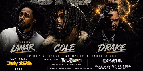 The Big 3 - Kendrick Lamar + J. Cole + Drake - DJ Hipxgawd