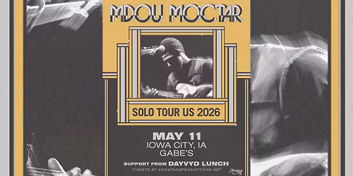 Mdou Moctar (solo) with Dayvyd Lunch at Gabe's Iowa City