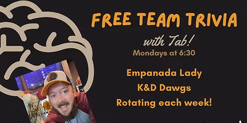 Monday Night Team Trivia with Tab