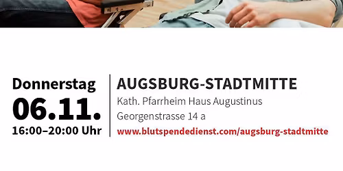Blutspendetermin Augsburg-Stadtmitte