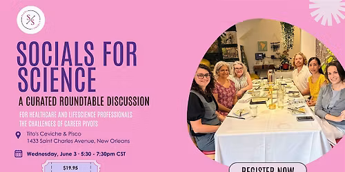 Summer Special Socials for Science - From Grad School to Work