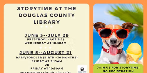 Preschool Storytime at the Douglas County Library