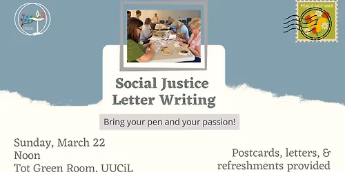 Social Justice Letter Writing Campaign
