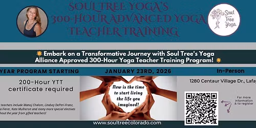 Soul Tree's School of Yoga 300 hour Yoga Alliance Approved Training\/Certification and CEU
