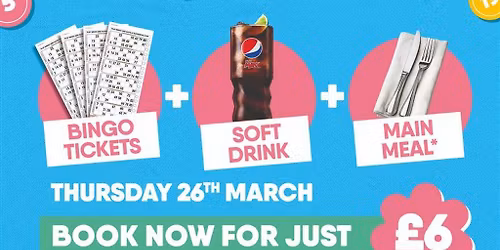 Eat, Drink & Play for \u00a36 - Buzz Bingo Bradford 26\/03