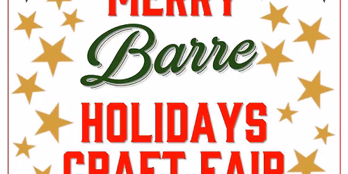 2026 Merry Barre Holidays Craft Fair