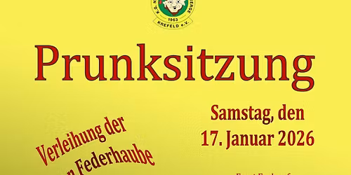 Prunksitzung und Federhauben Verleihung