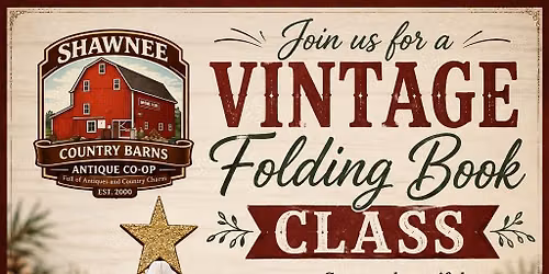 Vintage Folding Book Christmas Tree Class