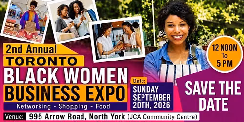 2nd Annual Toronto Black Women Business Expo