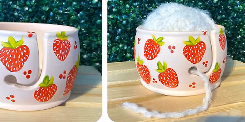 Paint Your Own Ceramic Yarn Bowl