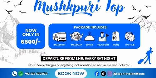 One Day Tour to Mushkpuri Top - Muree From Lahore