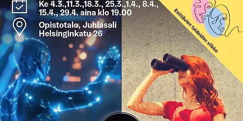 Pitk\u00e4 Impro Helsinki esitt\u00e4\u00e4: Tyylill\u00e4! 4.3.-29.4.