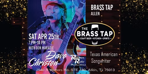 Dave Christen DUO with Don Maracle -Allen