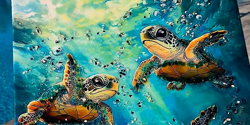 Baby Turtle - Crushed Glass Class at Simply Made Here