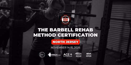 North Jersey, NJ | Barbell Rehab Method Certification