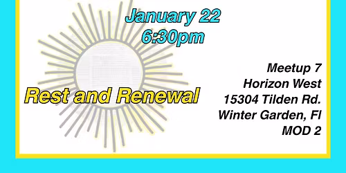 MomCo Winter Garden Meetup #7 Rest & Renewal (Horizon West)