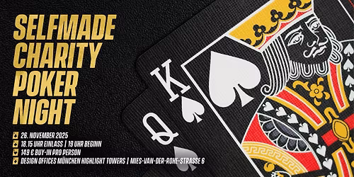  Selfmade Charity Poker Night M\u00fcnchen 2025
