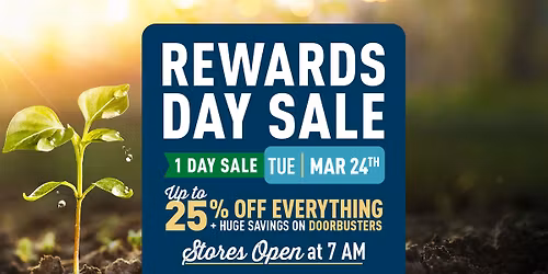 Rewards Day Sale: In-Store & Online