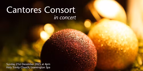 Cantores Consort in concert at Christmas