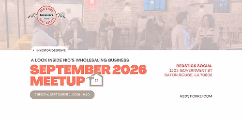 September 2026 Meetup - Inside Nic's Wholesaling Business
