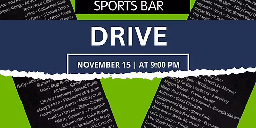 The band 'DRIVE' live at Unhynged Sports Bar