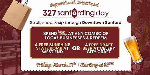327 Sanfording Day | Stroll, Shop, & Sip through Downtown Sanford \u2764\ufe0f