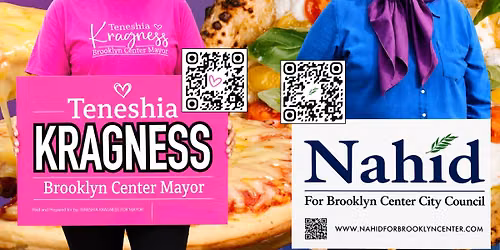 Teneshia Kragness and Nahid Khan Pizza Fundraiser!