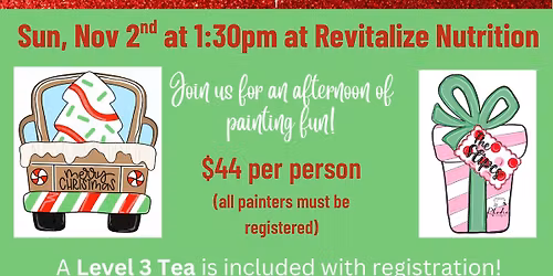 PUBLIC Paint & Sip at Revitalize Nutrition, Goldsboro