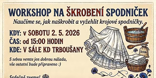 Workshop na \u0161kroben\u00ed spodni\u010dek