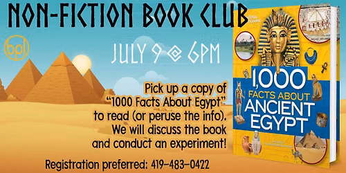 Non-Fiction Book Club - Registration Required!