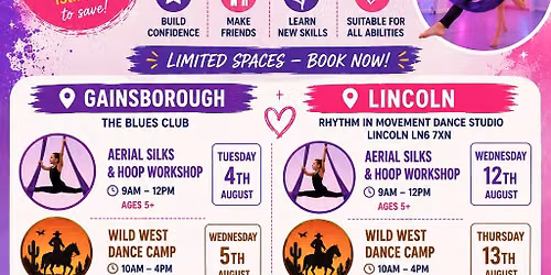 Summer Dance, Acro and Aerial Workshops